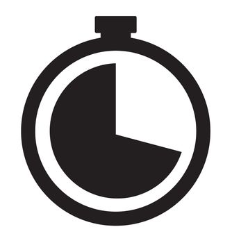 Watch line vector icon on white background. Watch line icon for your web site design, logo, app, UI. flat style.