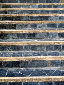 stair stone and wall stone