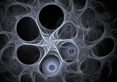 Spiral digital art. An abstract computer generated modern fractal element. Pattern for creative art design. Beautiful Fractal Art for album, poster, booklet. Digital graphics for creative design.