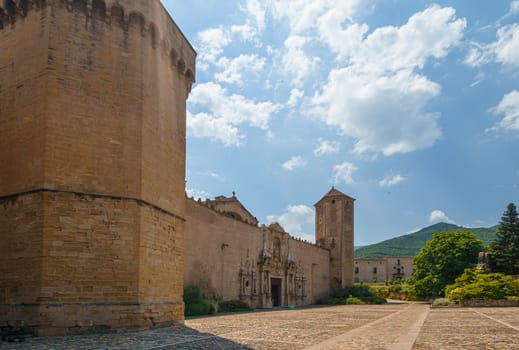 View of Poblet Monastery, a Cistercian abbey in Catalonia. Declared a UNESCO World Heritage Site Ref 518
