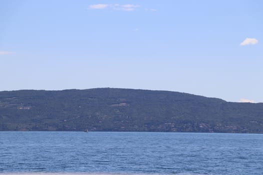 view of Garda lake in northern Italy