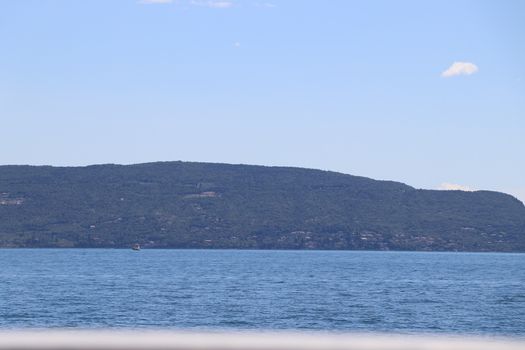 view of Garda lake in northern Italy