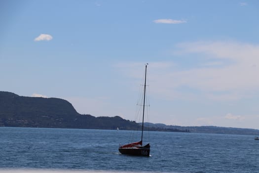 view of Garda lake in northern Italy