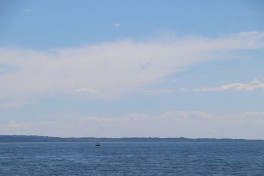 view of Garda lake in northern Italy