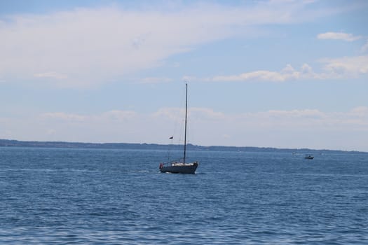 view of Garda lake in northern Italy