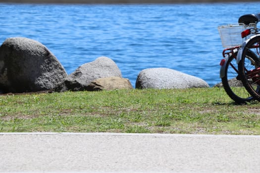 view of Garda lake in northern Italy