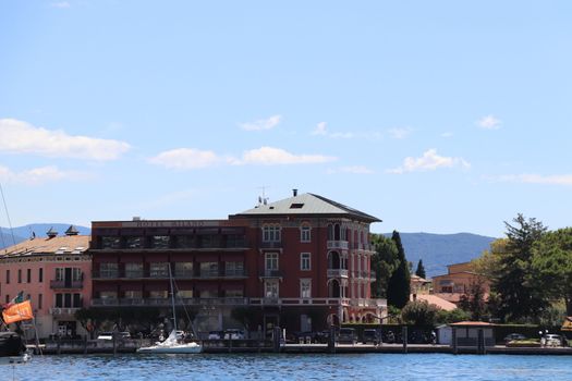 view of Garda lake in northern Italy