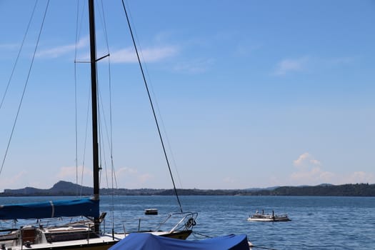 view of Garda lake in northern Italy