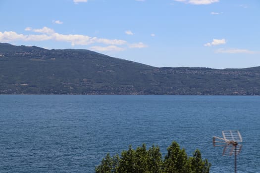 view of Garda lake in northern Italy