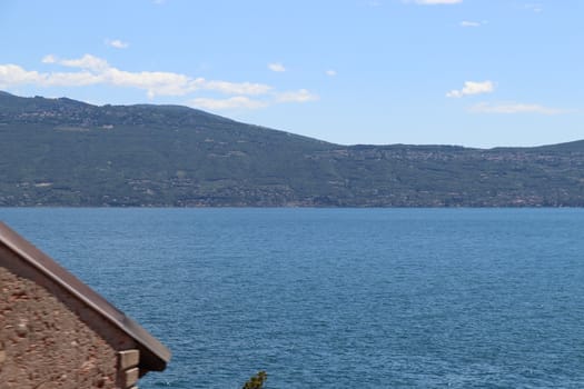 view of Garda lake in northern Italy