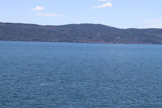 view of Garda lake in northern Italy