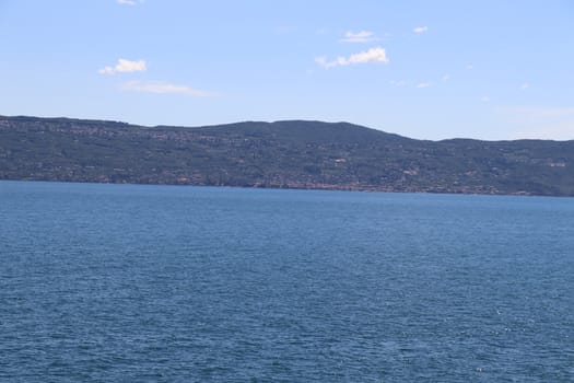 view of Garda lake in northern Italy