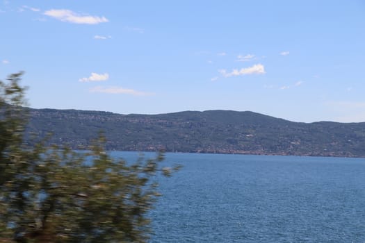 view of Garda lake in northern Italy