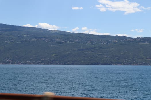 view of Garda lake in northern Italy