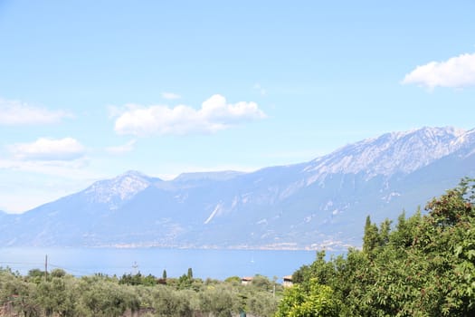 view of Garda lake in northern Italy