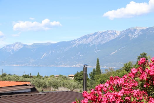 view of Garda lake in northern Italy