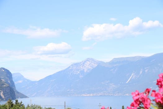 view of Garda lake in northern Italy