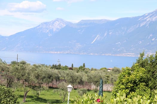 view of Garda lake in northern Italy