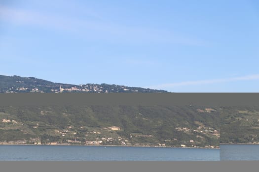 view of Garda lake in northern Italy