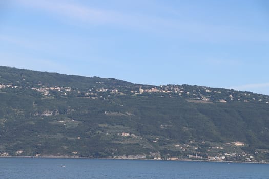 view of Garda lake in northern Italy