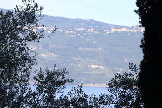 view of Garda lake in northern Italy