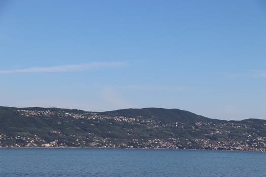 view of Garda lake in northern Italy