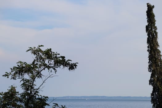 view of Garda lake in northern Italy