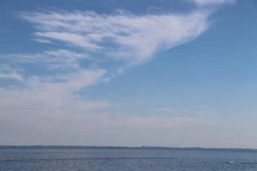 view of Garda lake in northern Italy