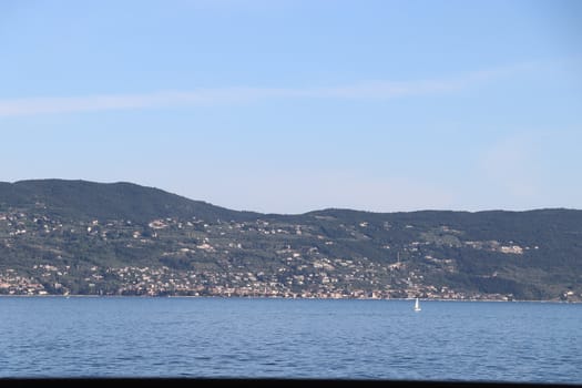 view of Garda lake in northern Italy