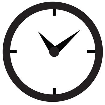 Clock Icon Vector icon on white background. Clock Icon icon for your web site design, logo, app, UI. flat style.