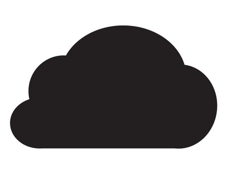 cloud icon on white background. cloud icon for your web site design, logo, app, UI. flat style. 