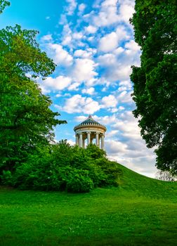 The Monopteros in the Englischer Garten in Munich, Bavaria, Germany.