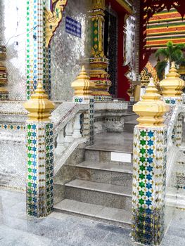 Thai Cathedral glass at Wat Prachum Kongka Banglamung Chonburi