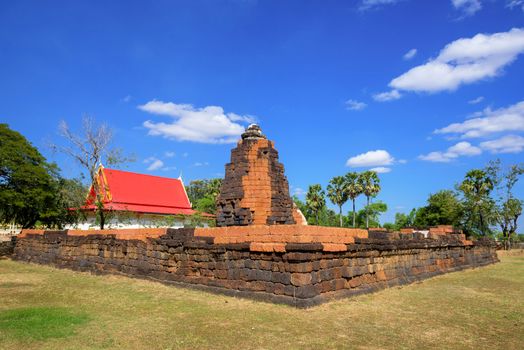 Prang Ku or Prasat Nong Ku(Nong Ku Castle) in Roi-et province,Thailand