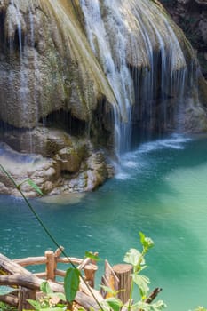 Kor Luang Waterfall. : Li, Lamphun thailand.26 April 2018