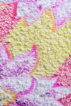 Color towel macro texture. Abstract background