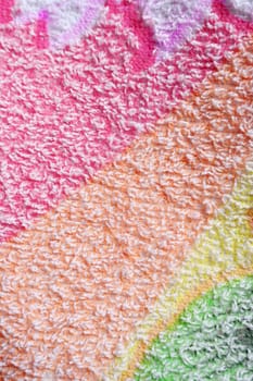 Color towel macro texture. Abstract background