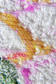 Color towel macro texture. Abstract background