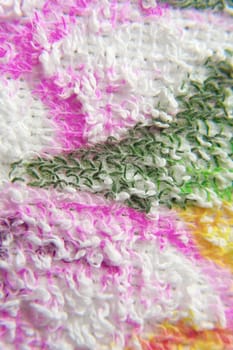 Color towel macro texture. Abstract background