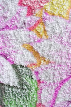 Color towel macro texture. Abstract background