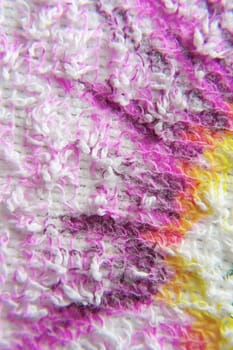 Color towel macro texture. Abstract background