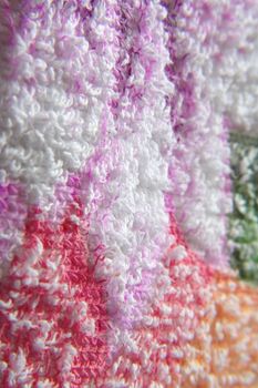 Color towel macro texture. Shallow DOF