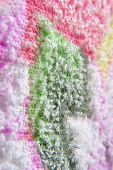 Color towel macro texture. Shallow DOF