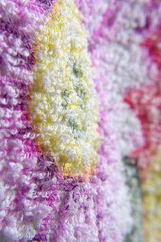 Color towel macro texture. Shallow DOF