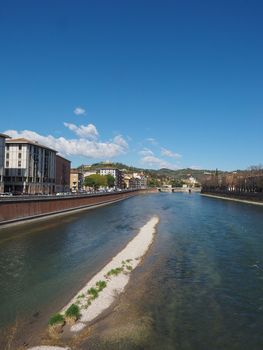 View of River Adige in Verona, Italy