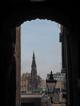 View of the city of Edinburgh, UK