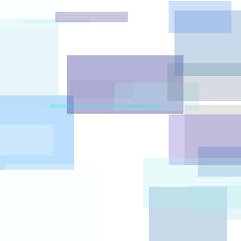 Abstract minimalist grey blue illustration with squares useful as a background