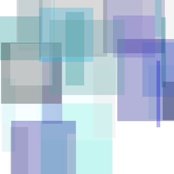 Abstract minimalist grey blue illustration with squares useful as a background