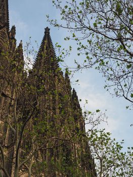 Koelner Dom Hohe Domkirche Sankt Petrus (meaning St Peter Cathedral) gothic church in Koeln, Germany