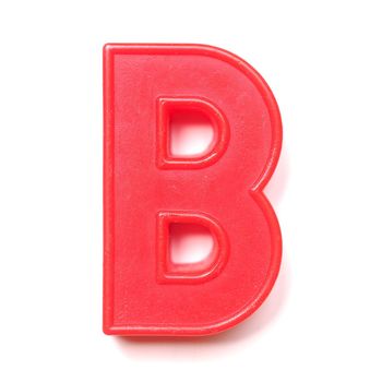 Magnetic uppercase letter B of the British alphabet